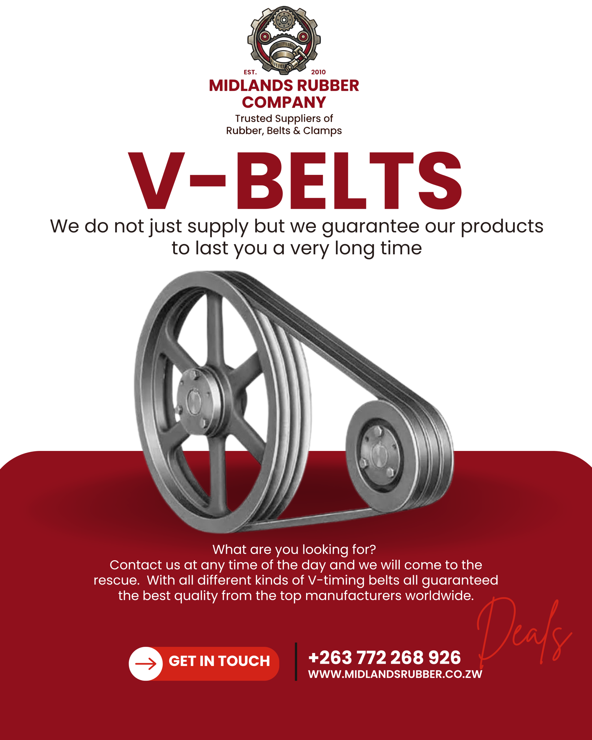v belts ad